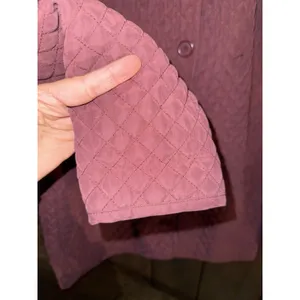Women's Sz M Medium Quilted‎ Burgundy Jacket Homegrown Fisherman's Button thumbnail 5