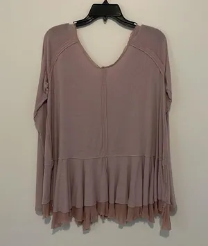 Free People We the Free Mauve Purple Long Sleeve Top thumbnail 4