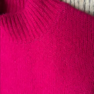 MNG Mango Pink Wool Blend Oversized Mockneck Sweater‎ Small thumbnail 3
