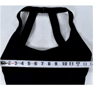 Halara Black Halter Neck Open Back Active Dress Twist Detail Small thumbnail 9