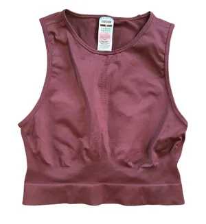 Gymshark Burgundy Seamless Midi Tank. Size XL thumbnail 1