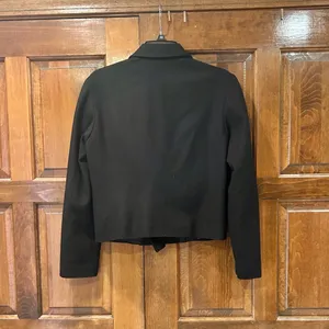 J. Crew Black Wool Double Breasted Peacoat‎ Jacket Lined Size 4 READ Office thumbnail 4