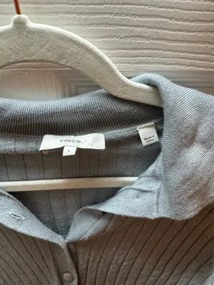 NWOT Vince Silk & Wool Ribbed Sweater thumbnail 4