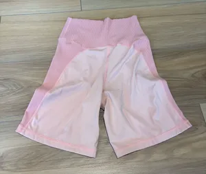 OFFLINE by Aerie Pink High Waisted Biker Shorts Medium thumbnail 1
