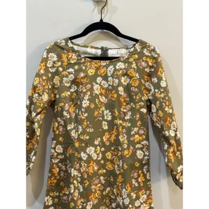 Flora‎ Bea Size Small Multi-Color Danniella Dress in Whiskey Floral 3/4 Sleeves thumbnail 4