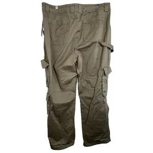 Abercrombie & Fitch Curve Love Khaki Brown Utility Vintage Cargo Pants Sz 33 16 thumbnail 2
