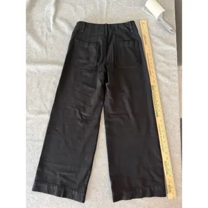Maeve Colette High Waisted Wide Leg Trousers Utility Patch Pocket Crop Pants thumbnail 6