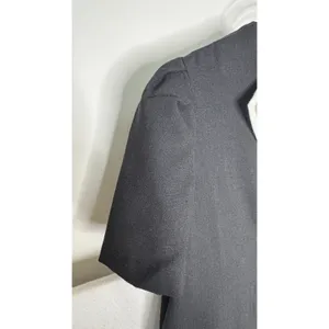 1990s Jeanette Maternities Black Minimalist Swing Dress Medium to Large thumbnail 7
