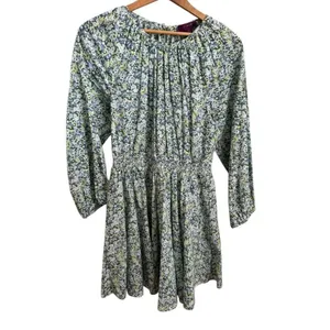 J.Crew Palermo smocked-waist mini dress in Liberty Thorpe Hill fabric M thumbnail 4