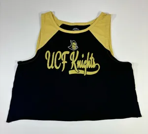 UCF Knights Black and Yellow Crop Top thumbnail 1