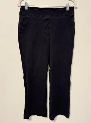 Spanx The Perfect Pant Black Size Medium Bootcut Stretchy Cropped Flare Pants thumbnail 2