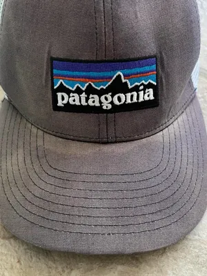 Patagonia P-6 Logo LoPro Trucker Hat Gray White Mesh Snapback Y2K Gorpcore thumbnail 3