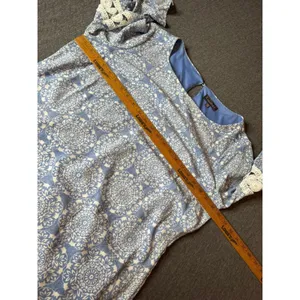 Luxology Blue White Mandala Print Bell Sleeve Dress Women's XL‎ thumbnail 11