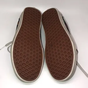 Women's Vans Black Suede Iridescent Checkerboard Size 7.5 Low Top Skater Lace Up thumbnail 7