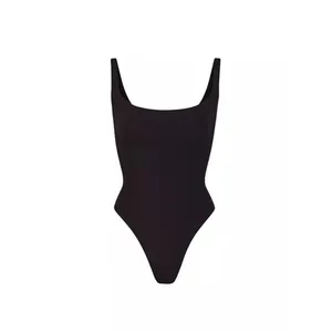SKIMS Fits Everybody Square Neck Bodysuit Onyx Black Size 2X NWT thumbnail 3