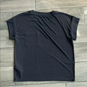 Madewell Charcoal Ribbed Knit Top thumbnail 6