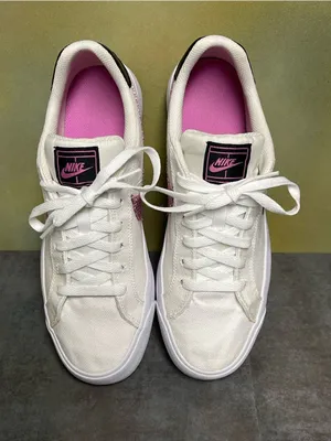Nike Court Royale Women's Canvas White Sneakers Size 11 thumbnail 8
