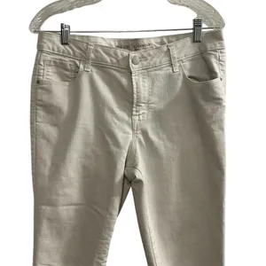 Old‎ Navy Women's White Skinny Jeans Size 12 Mid-Rise Rockstar thumbnail 2