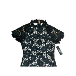 NWT Lulus Women’s Bold Love Black and Nude Lace Bodycon Midi Dress Size Small thumbnail 6