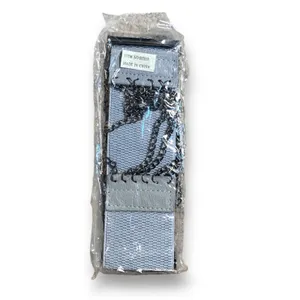 Vintage Y2K Gray Leather Layered Chain Belt Festival Statement Edgy Accessory‎ thumbnail 7