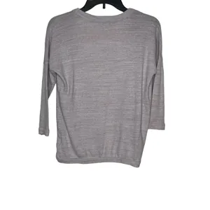 Old Navy Women's Cardigan Open Front 3/4 Sleeve‎ Tight-Knitted Gray Sz. Small thumbnail 10