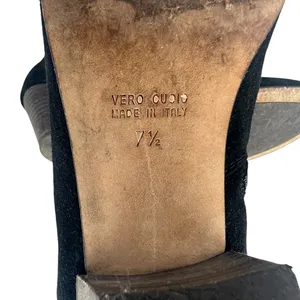 Aquatalia Suede Interior Zip Ankle‎ Boots Black 7.5 thumbnail 11