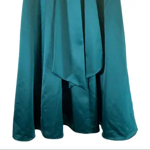 Vintage 1980s Regency Formal Gown Maxi Dress Size 3/4 Ombre teal and burgundy thumbnail 6