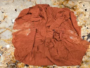 Free People cinnamon-colored romper with lace M thumbnail 6