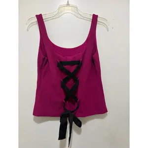 Maeve by Anthropologie Tie-Back Tank Top Pink 1X NWT thumbnail 5