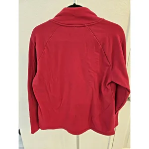 T by Talbots Red Crimson Pullover Sweatshirt Crew Neck Long Sleeve Womens Size L thumbnail 5