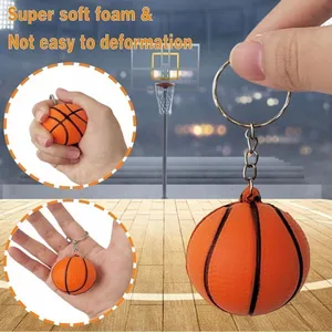 30off3 Basketball Keychain includes Heart Shape Silver Medal Spring Snap Clip. thumbnail 4