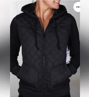 HURLEY Bristol BLK quilted jacker Sz L thumbnail 1