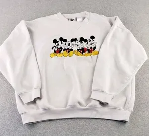 Vintage Mickey Mouse Embroidered Crewneck Sweatshirt Sz XL White Disney Catalog thumbnail 1
