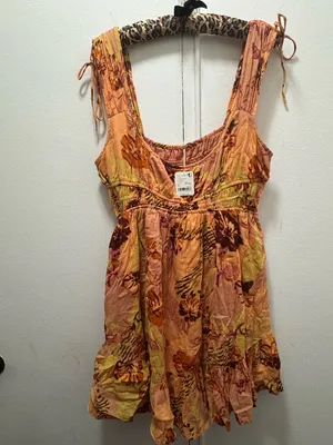 NWT $128 Free People Vernon Minim Dress XL Anthropologie in Sunshine Combo thumbnail 6