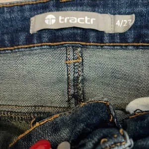 tractr Dark Wash Blue Wide Leg Women's Stretchy Jeans Size 4/27 thumbnail 7