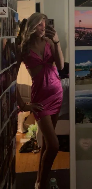 angelegant pink satin dress Size XS thumbnail 4