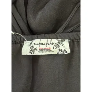 NWOT Free People Intimately Slip Dress Womens Black Satin Strappy Ruffle Small thumbnail 8