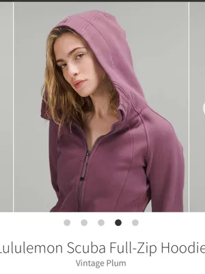 Lululemon scuba‎ full zip hoodie vintage plum 8 thumbnail 12