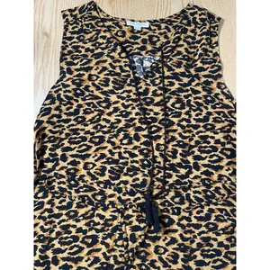 New Womens Beach Lunch lounge Animal Print Viscose Dress size Medium thumbnail 2