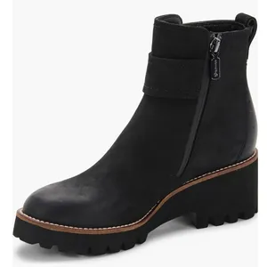 Blondo Dagger Waterproof Black Nubuck Lug Sole Ankle Boots Women’s 6.5 NWT thumbnail 3
