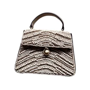 NWOT Cult Gaia Sybil Beaded Top Handle Bag Purse thumbnail 3