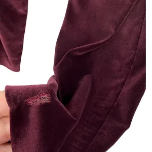Alice + Olivia‎ Olivia Burgundy Merlot Velvet Bootcut Trousers Pants Size 0 thumbnail 11