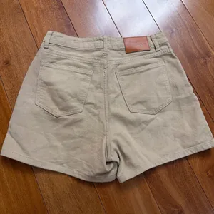 NWOT Princess Polly Denim Shorts‎ Womens Tan High Waisted Cotton Khaki 4 thumbnail 4