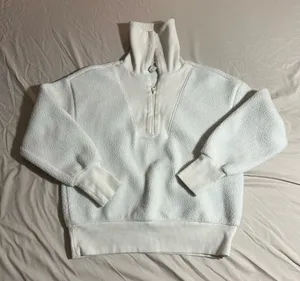A New Day Half Zip XS Sweatshirt Cream Pullover thumbnail 1