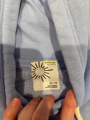 Aerie OFFLINE Blue Hoodie by Pullover thumbnail 2