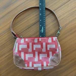 Vintage Nine West Red Shoulder Bag Y2K 2000s Boho Revival 70s Retro thumbnail 10