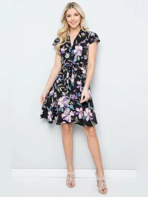 Vintage Floral Print Dress Size Small thumbnail 2