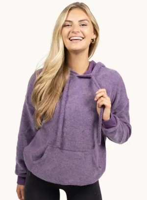 Soft Serve cloud cotton purple hoodie medium thumbnail 1