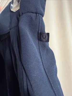Lululemon Noir Crop Tie Waist Wide Leg Pants True Navy‎ Size 6 thumbnail 5