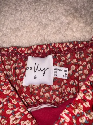Princess Polly Rust Red Floral Tie-Strap Mini Dress thumbnail 5